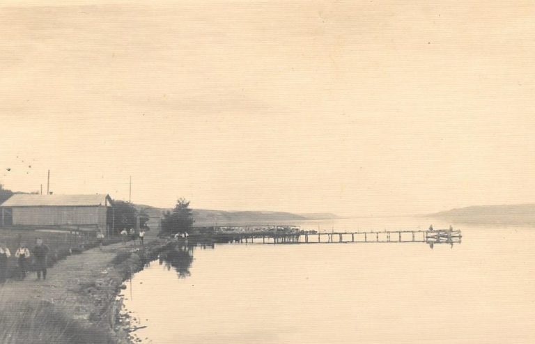 Esthers Winterhaus an der 'Konsulbrücke'.