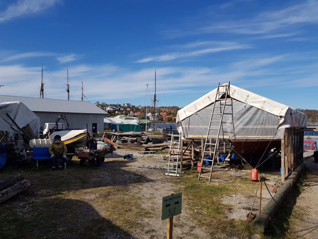 Neues Zuhause auf Hobro Werft.