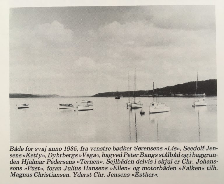 Boote an Ankerboien 1935.